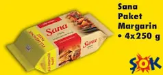 SANA PAKET MARGARİN 4X250 G SANA PAKET MARGARİN 4X250 G